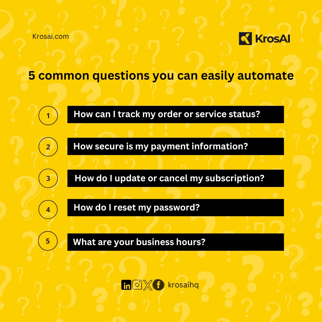 KrosAI’s automation capabilities allow it to instantly answer common, repetitive questions like pricing, product details, business hours, and shipping information. 

Learn more: krosai.com