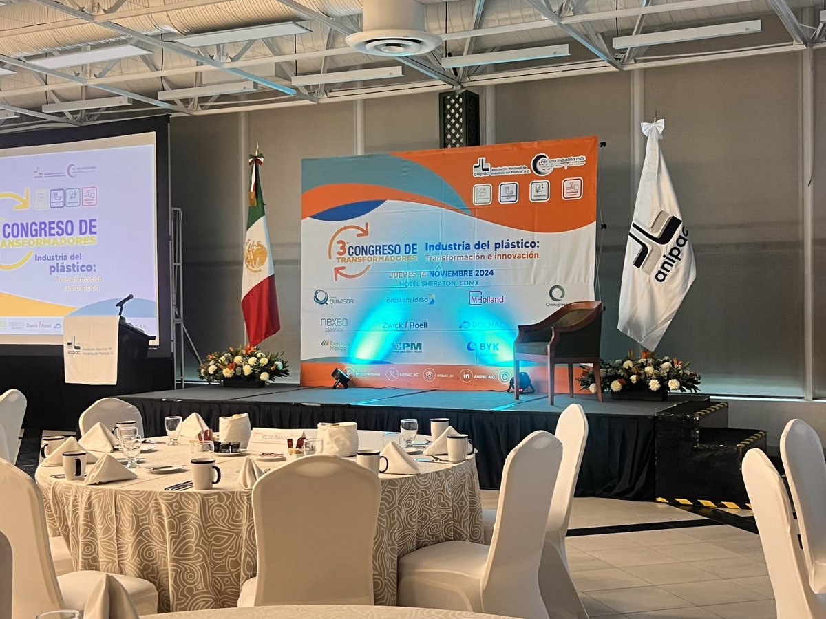 ANIPAC_AC's tweet image. Estamos a unos minutos de iniciar nuestro 3er congreso de transformadores “Industria del plástico, transformación e innovación” 🤝 

#congreso #ANIPAC #Transformadores #plastico