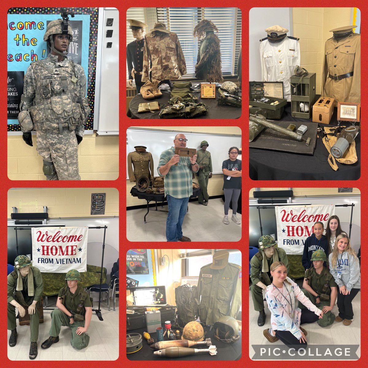 Beach Street MS WI (@beachstreetwi) on Twitter photo <a href="/BeachStreetWI/">Beach Street MS WI</a> is displaying military artifacts from WWI to the present, offering students a unique glimpse into history through personal items, uniforms, and equipment that honor the sacrifices of those who served. #WIProud #VeteransDay #RespectandGratitude🇺🇸 <a href="/BeachStreetWI/">Beach Street MS WI</a> is displaying military artifacts from WWI to the present, offering students a unique glimpse into history through personal items, uniforms, and equipment that honor the sacrifices of those who served. #WIProud #VeteransDay #RespectandGratitude🇺🇸