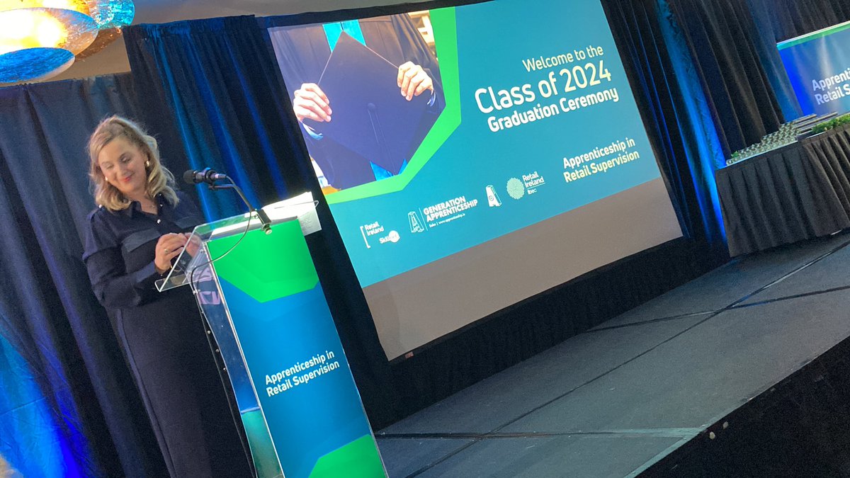A warm welcome from Roisin Woods, National Retail Apprenticeship Manager to the 100 graduates who join us today alongside their families, friends and colleagues 🎉🎓#Classof2024