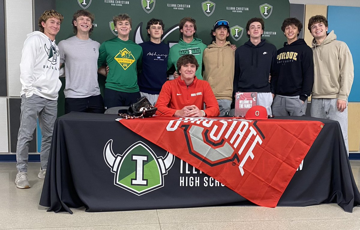Illiana Christian Baseball (@illianabaseball) on Twitter photo Congratulations to our very own <a href="/26Gavinmeyer/">GavinMeyer_26</a> for making it official yesterday signing his letter of intent to play baseball <a href="/ohiostatebase/">Ohio State Baseball</a> โ๐ผ
G๐
พ๏ธ Bucks!
#NationalSigningDay #ForHisGlory Congratulations to our very own <a href="/26Gavinmeyer/">GavinMeyer_26</a> for making it official yesterday signing his letter of intent to play baseball <a href="/ohiostatebase/">Ohio State Baseball</a> โ๐ผ
G๐
พ๏ธ Bucks!
#NationalSigningDay #ForHisGlory