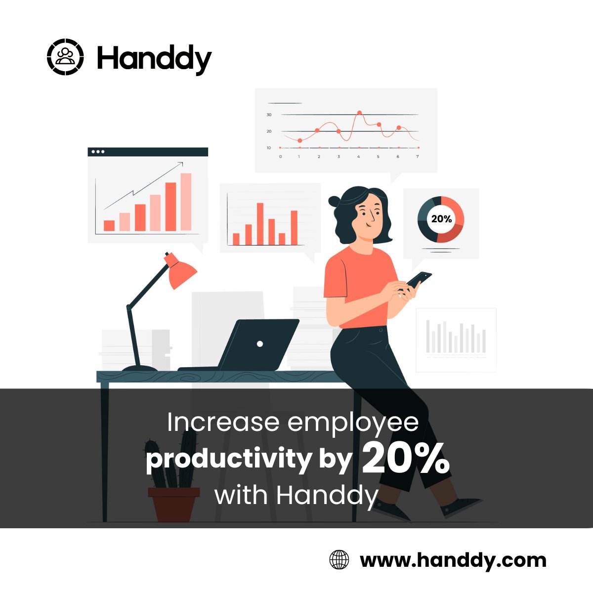 Studies show that monitoring tools like Handdy can increase employee ...
