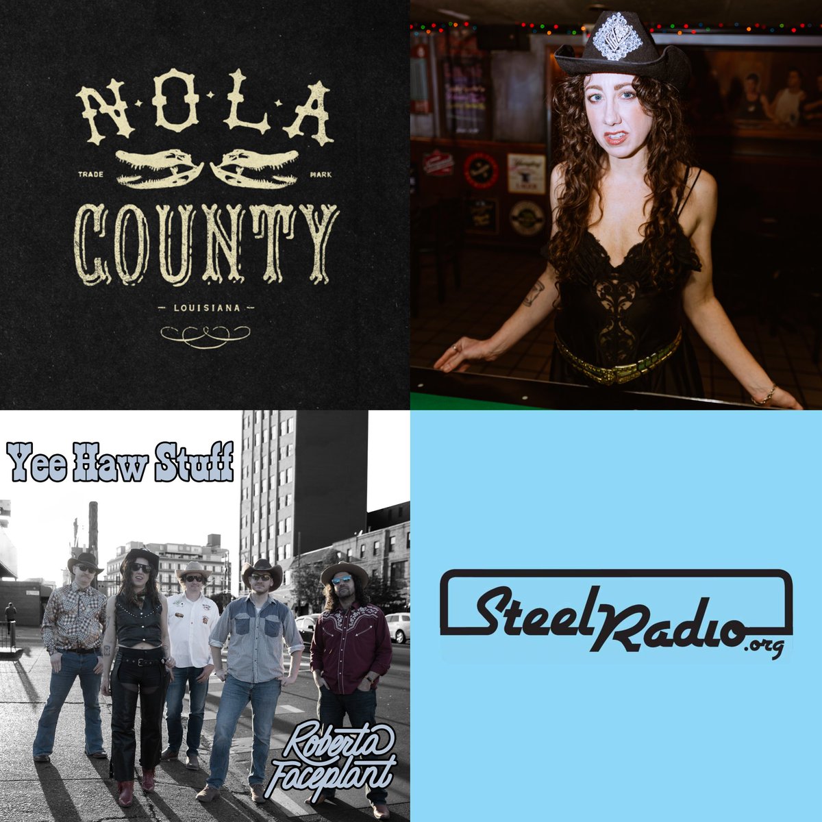 NOLA County on SteelRadio Thursday 11/14 at 1 PM Central - Replays on Saturday 11/6 at 7 PM and Monday 11/18 at 11 AM Katie Feeney aka <a href="/rbertafaceplant/">robertafaceplant</a> talking about her debut EP Yee Haw Stuff. In this episode we are also featuring music from:
Listen at SteelRadio.org