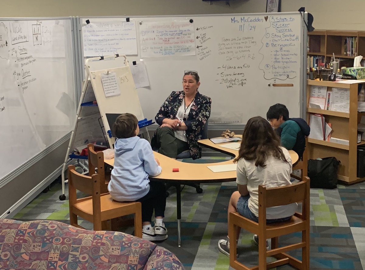 Great having <a href="/dlauen/">Doug Lauen</a> and <a href="/MiesRosie/">Rosie Miesner</a> from @unc visit <a href="/UCPSNC/">Union County Public Schools</a> today to observe high dosage tutoring in action.<a href="/AGHoulihan/">Andrew G. Houlihan</a>