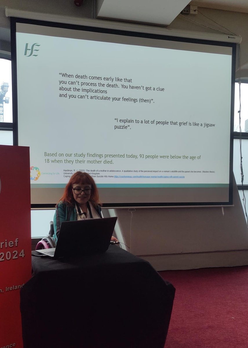 National Suicide Research Foundation (@nsrfireland) on Twitter photo (1/2) This week, the NSRF’s <a href="/EveGrif/">Eve Griffin</a>, <a href="/grace_cully/">GraceCully</a> & Katerina Kavalidou attended the European Grief Conference in Dublin.
NSRF presentations included:
▶️Physical & mental health impacts of suicide bereavement: Findings from a national household survey in Ireland <a href="/grace_cully/">GraceCully</a> (1/2) This week, the NSRF’s <a href="/EveGrif/">Eve Griffin</a>, <a href="/grace_cully/">GraceCully</a> & Katerina Kavalidou attended the European Grief Conference in Dublin.
NSRF presentations included:
▶️Physical & mental health impacts of suicide bereavement: Findings from a national household survey in Ireland <a href="/grace_cully/">GraceCully</a>