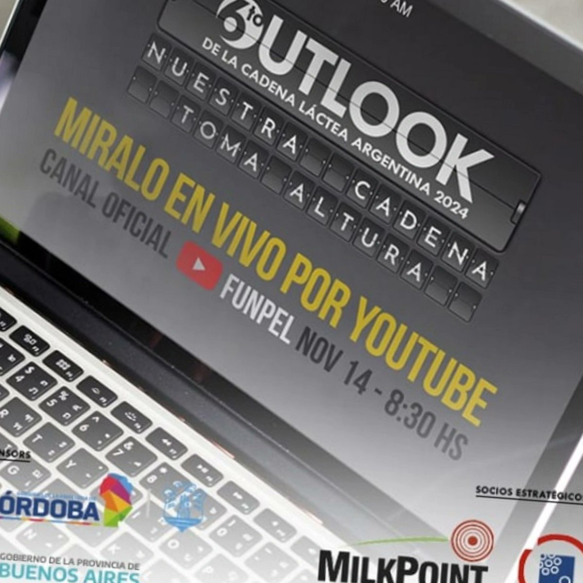 No pudiste venir a Villa María para participar del 6to. Outlook de la Cadena Láctea?, seguilo por STREAMING! 💻📱

Ingresá a 👉🏻  youtube.com/@funpel412 y accedé a las 🗣 conferencias que se desarrollan en el marco del evento.

#OutlookLechero #CadenaLácteaArgentina🐄🥛🇦🇷