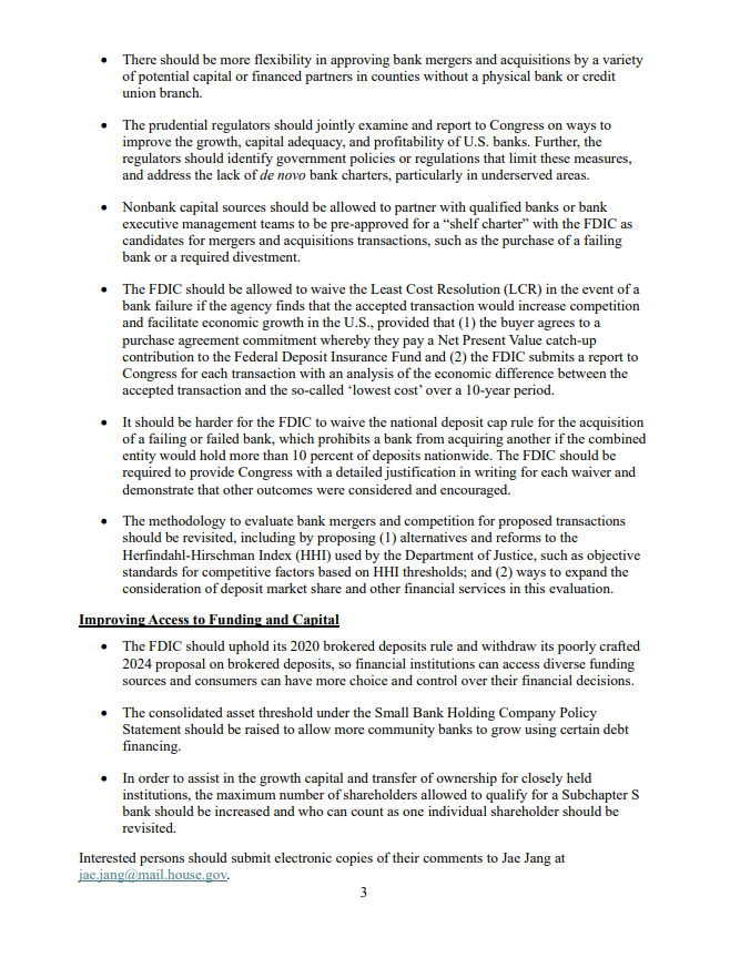 RepFrenchHill's tweet photo. I have a plan to make community banking great again in this country. I welcome feedback on these principles and look forward to advancing @realDonaldTrump's economic growth agenda and bringing fresh ideas to support banks of all sizes.
Read more⬇️
https://t.co/u4u9HkEVmv https://t.co/UJFWx9WNiZ