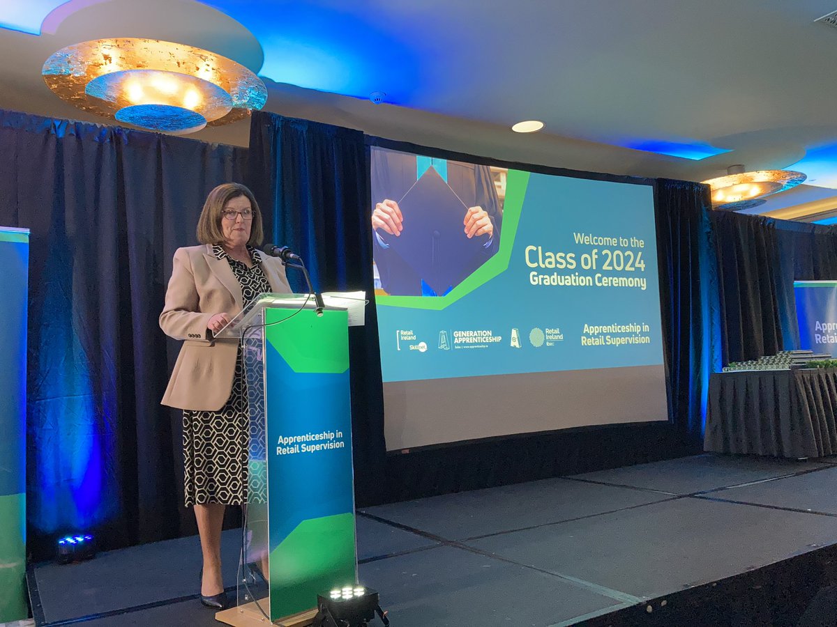 Retail Ireland Skillnet (@retailskillnet) on Twitter photo Edel Duffy, L&D Manager in Boots and chairperson of the CSG commending the graduates on their commitment, adaptability and resilience and wishing them the best <a href="/Retail_Irl/">Retail Ireland</a> <a href="/apprenticesIrl/">Apprenticeship Irl</a> Edel Duffy, L&D Manager in Boots and chairperson of the CSG commending the graduates on their commitment, adaptability and resilience and wishing them the best <a href="/Retail_Irl/">Retail Ireland</a> <a href="/apprenticesIrl/">Apprenticeship Irl</a>