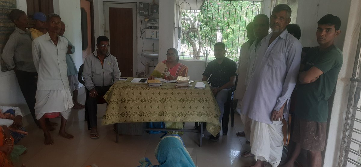 Social security pension distribution at various GP points under Bhograi block