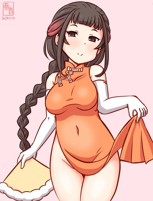 「情報確認でありますか?
 …はい、こちらであります♡」チラッ

#艦これ版真剣お絵描き60分一本勝負_20241114
#山汐丸 