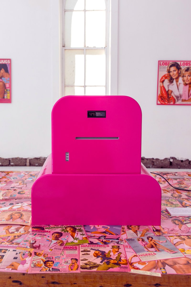 THE JUNK MACHINE
Do Right Hall
install pictures

opens in Marfa tomorrow at 10AM CT

More pictures, mint details (presale today, public tomorrow), and exhibition hours….