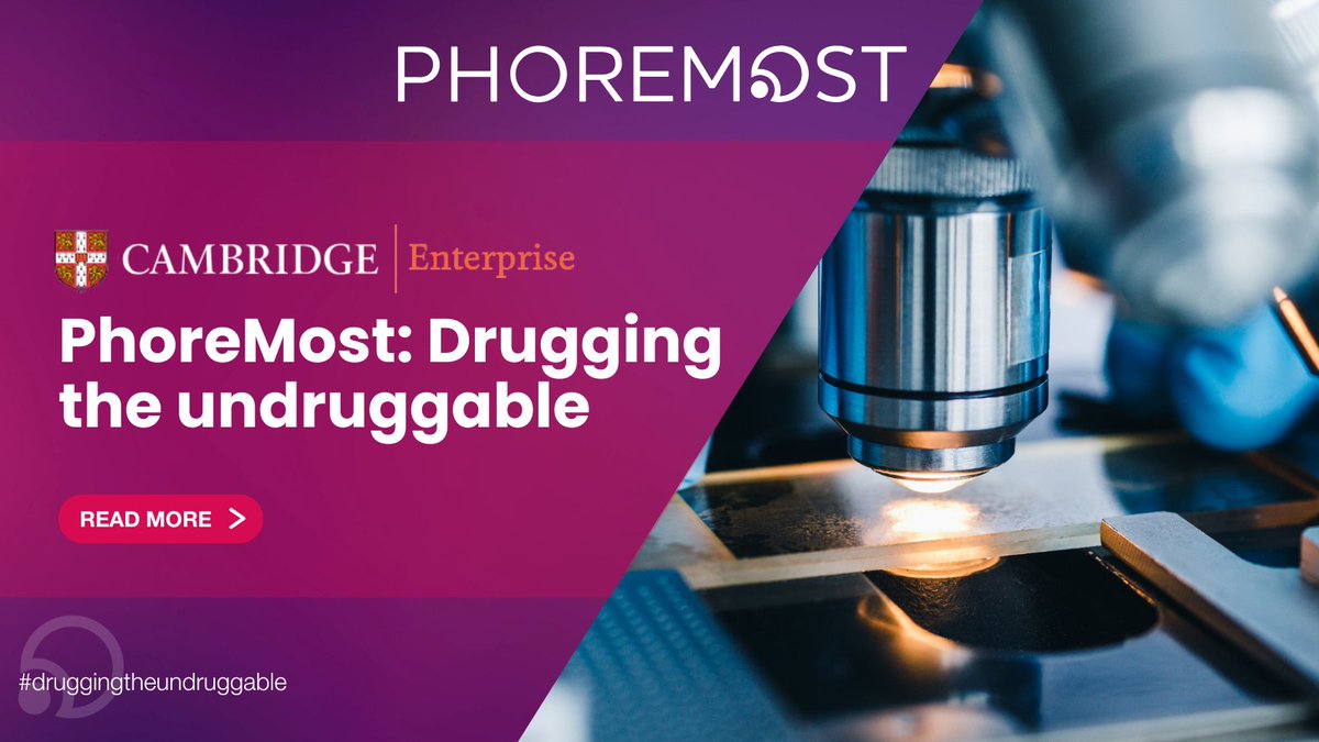 PhoreMost (@phoremostltd) on Twitter photo Founded as a spinout from <a href="/Cambridge_Uni/">Cambridge University</a> and supported by its innovation arm <a href="/UCamEnterprise/">Cambridge Enterprise</a>, we are pioneering new technologies to identify druggable targets.
Read this case study to learn more about our story: shorturl.at/bg1hY Founded as a spinout from <a href="/Cambridge_Uni/">Cambridge University</a> and supported by its innovation arm <a href="/UCamEnterprise/">Cambridge Enterprise</a>, we are pioneering new technologies to identify druggable targets.
Read this case study to learn more about our story: shorturl.at/bg1hY