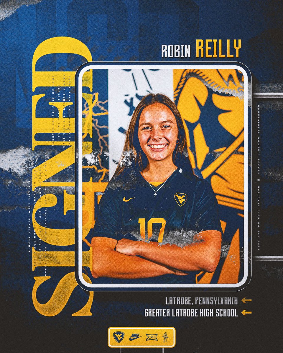 WVU Women's Soccer (@wvuwomenssoccer) on Twitter photo ๐ข๐ฒ๐ฐ๐ท๐ฎ๐ญ โ๏ธ
๐๏ธ Robin Reilly
โฝ Midfielder
๐ Latrobe, Pa.
#HailWV | <a href="/robinreilly84/">Robin Reilly - 2025</a> ๐ข๐ฒ๐ฐ๐ท๐ฎ๐ญ โ๏ธ
๐๏ธ Robin Reilly
โฝ Midfielder
๐ Latrobe, Pa.
#HailWV | <a href="/robinreilly84/">Robin Reilly - 2025</a>