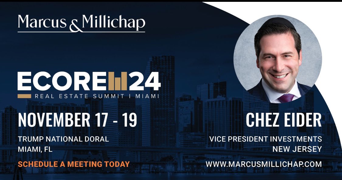 chezeider's tweet photo. Multifamily investors: The market is shifting, bringing new opportunities for those ready to seize them. 
Join us at #eCore24 in Miami 11/17-19 for insights and connections with top industry players. Let’s talk strategies to stay ahead! MSG to meet up or:
https://t.co/3SAsJy6Guk https://t.co/tnbGDzzEEt