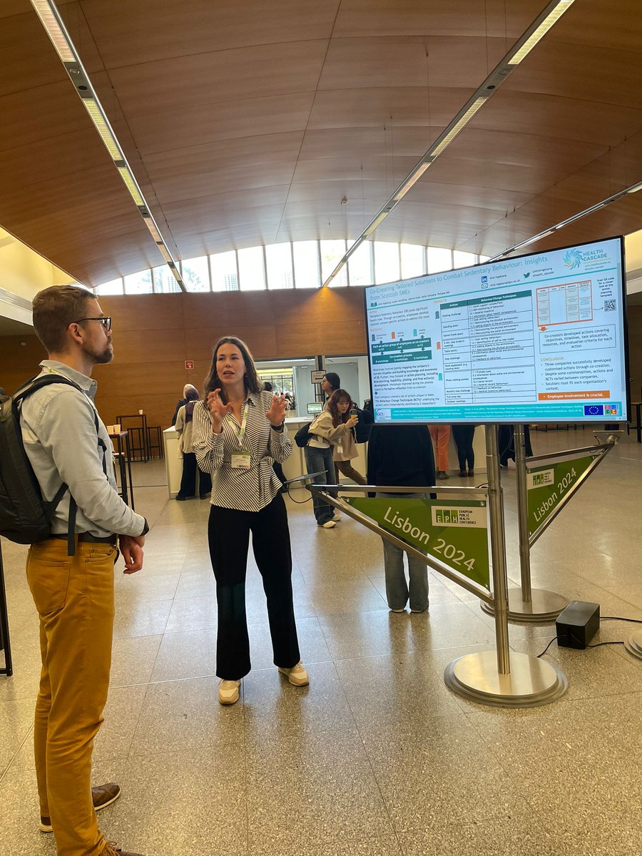 MiraVogelsang's tweet image. My @EUPHActs poster ✅ Attending? Vote for my poster in app: Code DN.100.
Employees #cocreated actions for occupational sitting:
🎨 With individuality and variation of #BCT's in the actions
🤝 Need for employee involvement
for creating tailored solutions
doi.org/10.1093/eurpub…