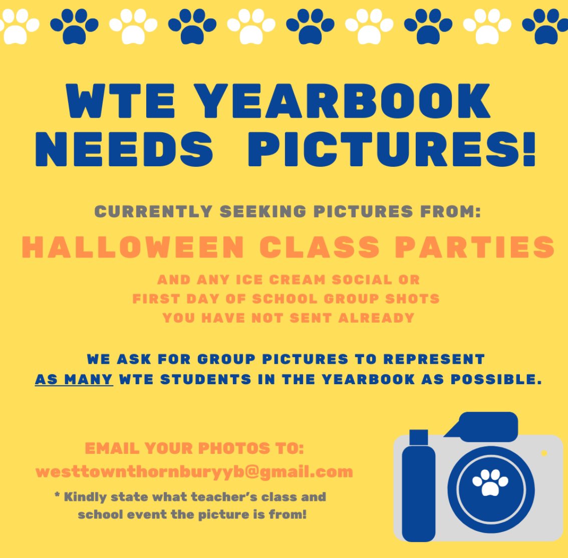 🐾 Teachers and parents- got pictures? We’d love them!  Send your group shots in!