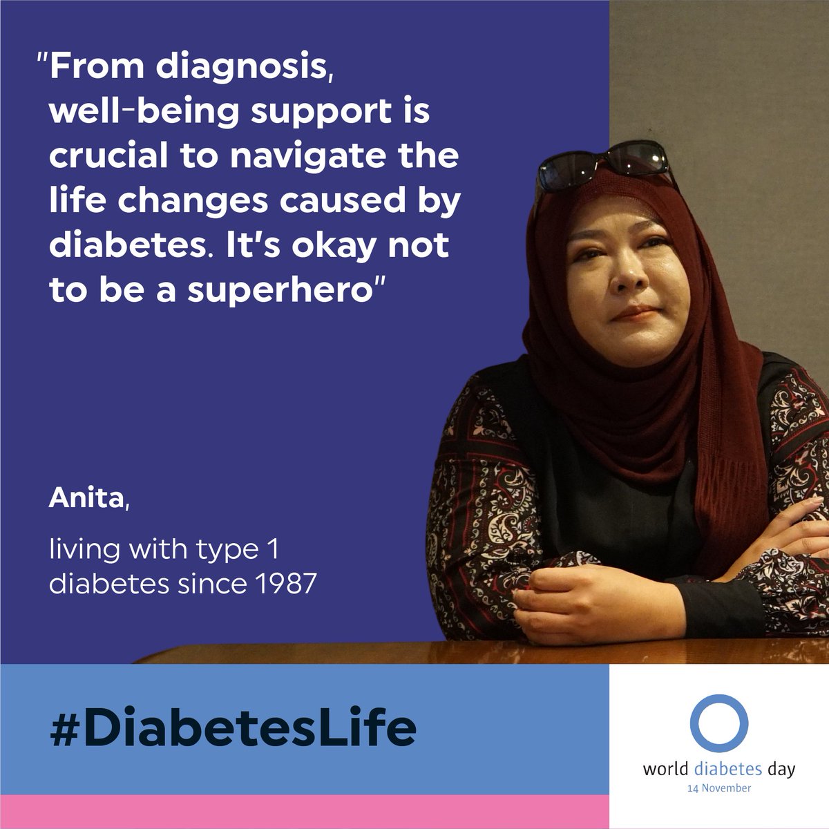 Diabetes impacts more than just blood sugar—it affects well-being, too. This #WDD2024, let’s push for holistic care that supports both physical and mental health. Join the movement with #DiabetesLife.