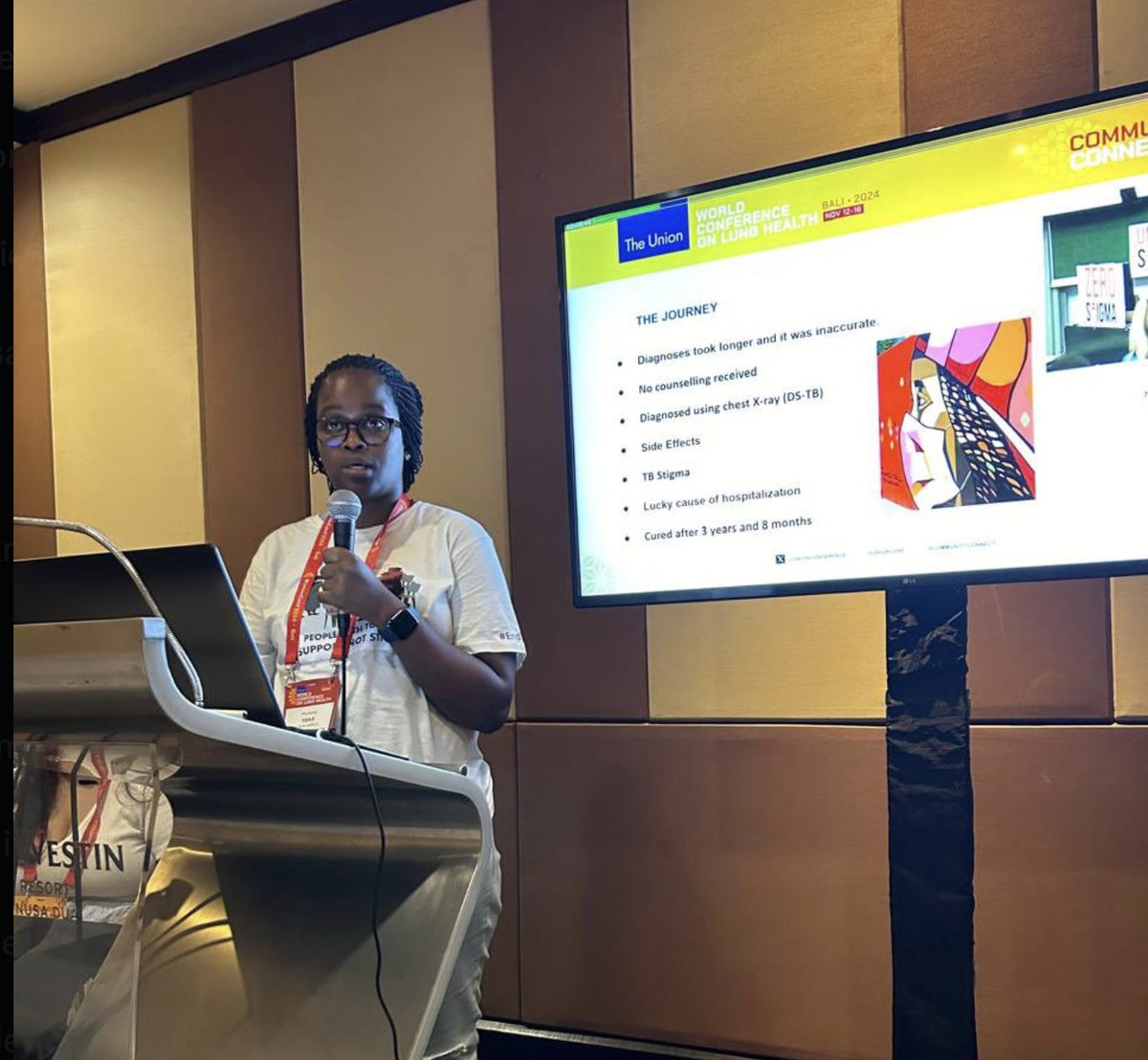 TBProof (@tbproof) on Twitter photo Overcoming stigma and driving change: <a href="/Ptisile/">Phumeza Tisile π³οΈβπ</a> presenting at #UnionConf, showcasing resilience and advocacy at its best with support from Challenge Facility. #UseMyVoice to #EndTB #YesWeCanEndTB Overcoming stigma and driving change: <a href="/Ptisile/">Phumeza Tisile π³οΈβπ</a> presenting at #UnionConf, showcasing resilience and advocacy at its best with support from Challenge Facility. #UseMyVoice to #EndTB #YesWeCanEndTB