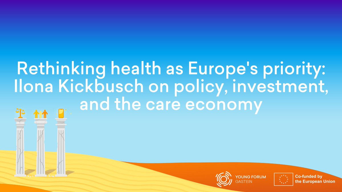 💡 Rethinking health as Europe’s priority

In a thought-provoking interview with #YoungGasteiners Pedro Andrade &amp; Johannes Boucsein at #EHFG2024, <a href="/IlonaKickbusch/">Ilona Kickbusch</a> addressed the critical role of health in European policy. Read the full interview here 👉 bit.ly/3Z54BFO