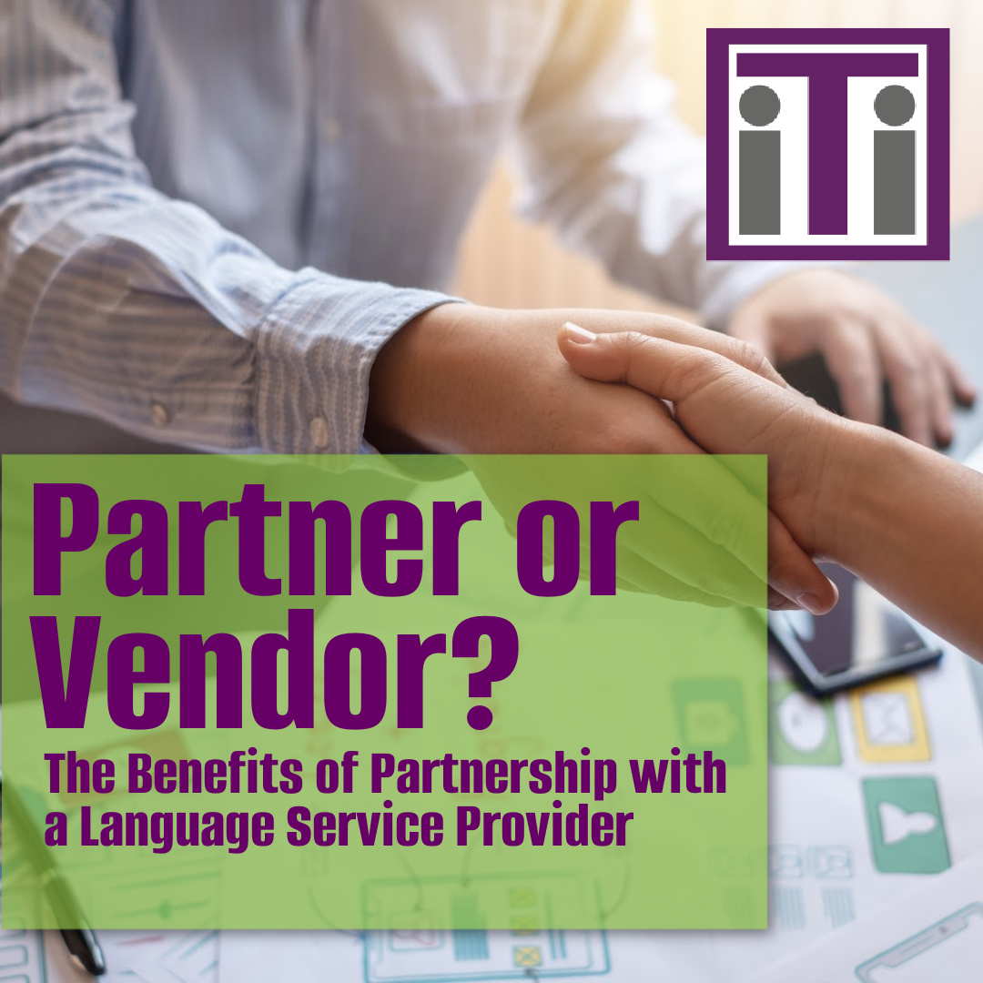 Discover how collaborating with a dedicated language services partner can enhance your communication, streamline your processes, and ultimately drive success.

👉 Read more here: ititranslates.com/partner-or-ven… 

#LanguageServices #Partnership #Translation #Interpreting #iTiTranslates
