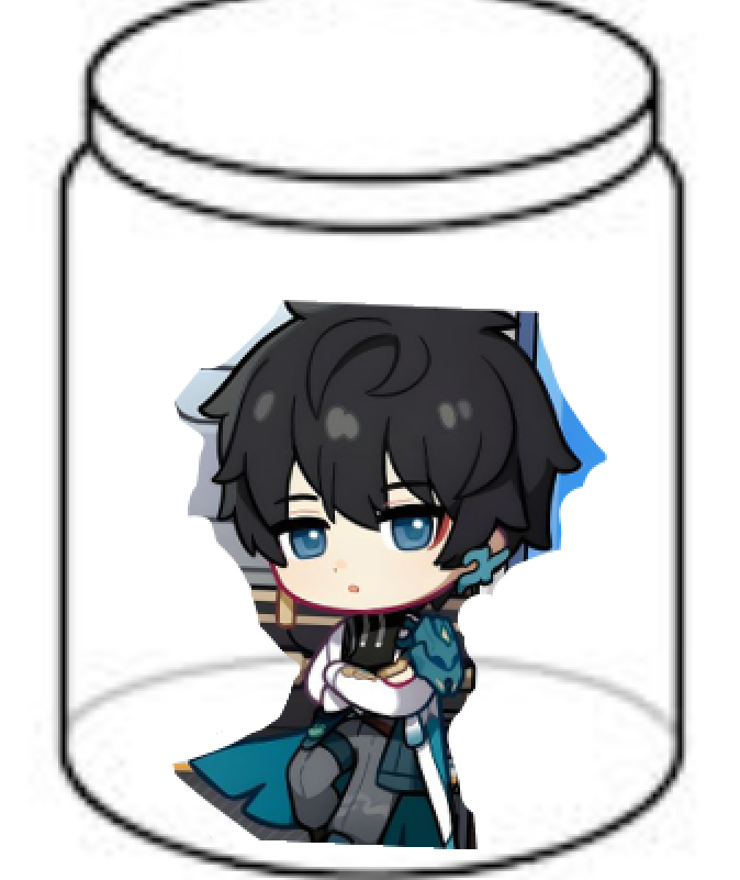 today's vidyahara is dan heng in a jar!