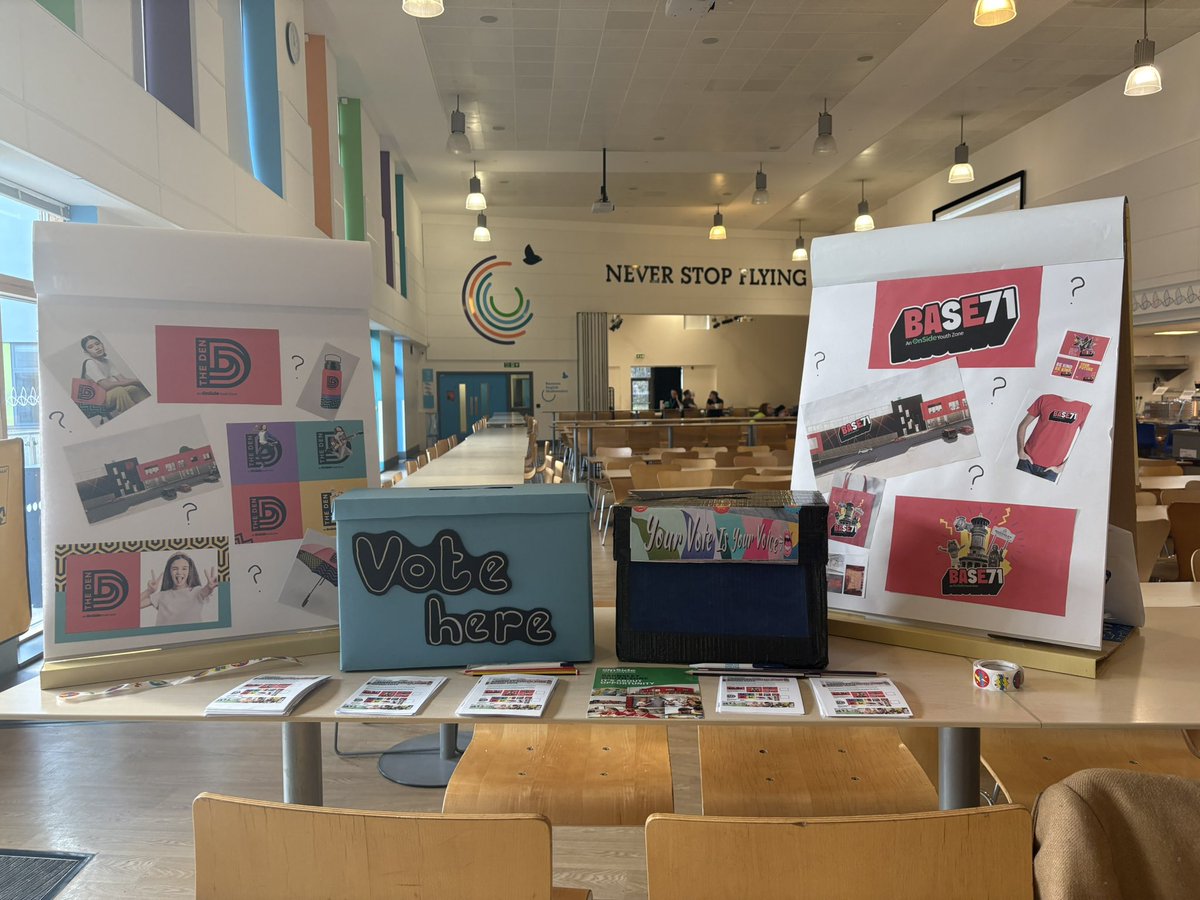 Over 320 young people voted in the Youth Zone branding at <a href="/PenistoneGS/">Penistone Grammar School</a>  this lunchtime.