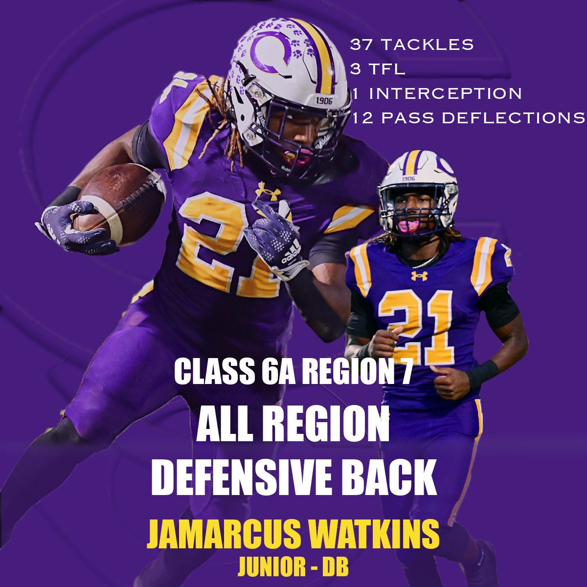 Clarksville Football (@clarksvillefb) on Twitter photo Congratulations to <a href="/Jack_Stein27/">Jack Stein</a> <a href="/Ahvare2/">Ahvare0</a> and <a href="/JamarcusW1217/">Jamarcus Watkins</a> on being named All-Region Defense! Thank you Jack for being a standard of toughness for our team! Let’s continue that standard next season, Jamarcus and Ahvare! #PurpleProcess #GoldStandard Congratulations to <a href="/Jack_Stein27/">Jack Stein</a> <a href="/Ahvare2/">Ahvare0</a> and <a href="/JamarcusW1217/">Jamarcus Watkins</a> on being named All-Region Defense! Thank you Jack for being a standard of toughness for our team! Let’s continue that standard next season, Jamarcus and Ahvare! #PurpleProcess #GoldStandard