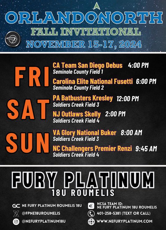 One last tournament this weekend in Florida!! 🖤🤍