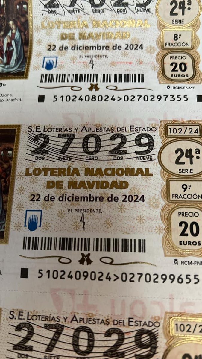 nuvj® (@nuvj1) on Twitter photo Quedan pocos décimos de Lotería de Navidad 2024 ,del número más solicitado este año, el 29. Lo tenemos en tierra y bar en <a href="/Benifallim1/">Benifallim</a> Quedan pocos décimos de Lotería de Navidad 2024 ,del número más solicitado este año, el 29. Lo tenemos en tierra y bar en <a href="/Benifallim1/">Benifallim</a>
