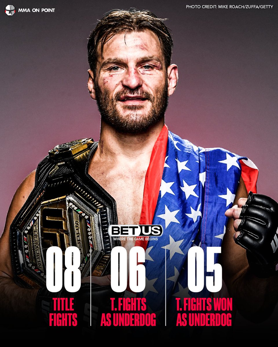 mmaonpoint's tweet image. Stipe Miocic isn't new to being overlooked in UFC title fights 👀 #UFC309
