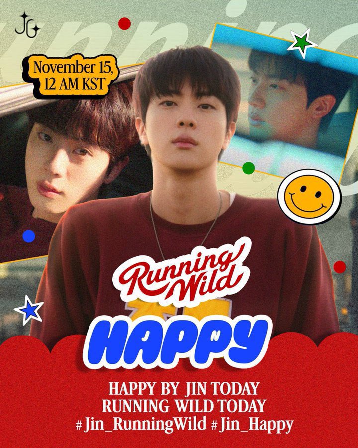 piedpiper_094's tweet photo. HERMANAS ES HOY ES HOY😭🥳 Tendremos el lanzamiento de "Happy" y "Running Wild" de #JIN . Preparen sus cuentas, vamos a romperla🔥

— COMENTA Y DA RT PARA HACER TENDENCIA GLOBAL⬇️‼️

HAPPY BY JIN TODAY
RUNNING WILD TODAY
#햅피하게_락진으로_러닝와일드
#석진이와_함께라서_HAPPY https://t.co/trkNuFtxSt