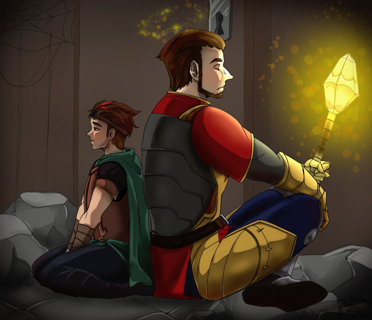 Another <a href="/DiceActors/">Dice Actors</a> fanart. You know me, Flynt is in it. 😂 But this time bc I was SO MAD at him, I couldn't even sit straight anymore!!!

Dice Actors is a group of VAs who play dnd on multiple plattforms. So if you understand german, please check 'em out!