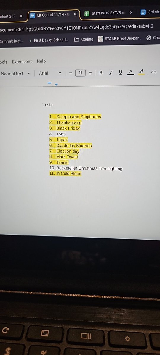 Catalina Dyson (@teachdyson) on Twitter photo Trivia is our jam!! Lol π― now we're ready to learn!! π€ <a href="/WarrenINPD/">WarrenINPD</a>
#LitLions #literacy #trivia #educationneverstops Trivia is our jam!! Lol π― now we're ready to learn!! π€ <a href="/WarrenINPD/">WarrenINPD</a>
#LitLions #literacy #trivia #educationneverstops