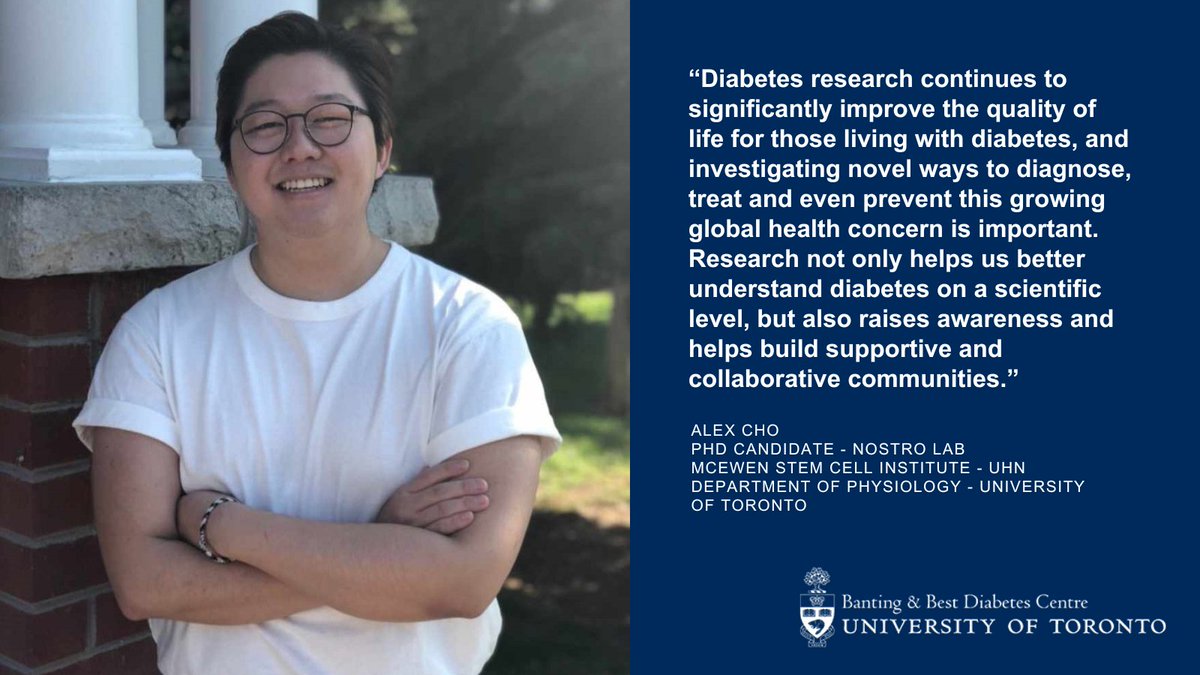 Banting & Best Diabetes Centre (@bbdc_uoft) on Twitter photo Thanks to Alex Cho from the <a href="/MCNostroLab/">Nostro Lab</a> for sharing why diabetes research matters to him for #WorldDiabetesDay. Tell us why diabetes research matters to *you* in the comments! Thanks to Alex Cho from the <a href="/MCNostroLab/">Nostro Lab</a> for sharing why diabetes research matters to him for #WorldDiabetesDay. Tell us why diabetes research matters to *you* in the comments!