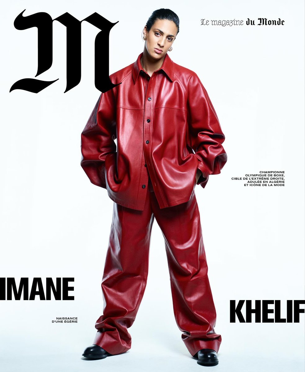 Globigram's tweet photo. Algerian boxer Imane Khelif graces the cover of M Le Magazine du Monde. https://t.co/JyIGFvidgx