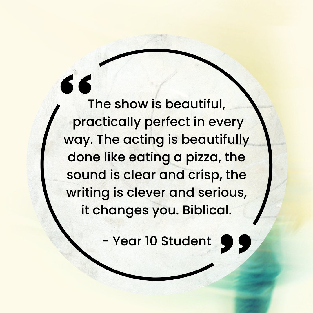 Theatre Centre (@tclive) on Twitter photo "The acting is beautifully done like eating a pizza" - Year 10 student
Take it from the teenagers who've seen it this autumn. You don't want to miss Dizzy <a href="/HalfMoonTheatre/">Half Moon Theatre</a> this week. This evening's performance is already sold out so don't wait to book!
theatre-centre.co.uk/shows/dizzy "The acting is beautifully done like eating a pizza" - Year 10 student
Take it from the teenagers who've seen it this autumn. You don't want to miss Dizzy <a href="/HalfMoonTheatre/">Half Moon Theatre</a> this week. This evening's performance is already sold out so don't wait to book!
theatre-centre.co.uk/shows/dizzy