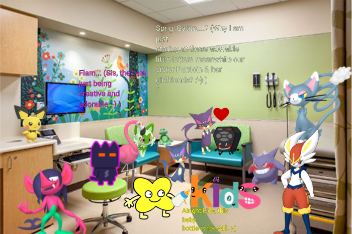 ObjectShowBloke's tweet photo. Gifts for @Rabbit_Pyro, @PatriciaPa41659
#DIgitalArt #Pokรจmon #BattleForDreamIsland #TVOKIDS #SuperPhantomCat #Alpha #Gengar #ShinyPurrloin #Remote #Purrloin #Girlfriends #Flamigo #Glameow #Sprigatito #X #Morgrem #Cinderace #Pichu #Anthro #Feral #PurrloinVerse #LGBT #Nostalgia https://t.co/5TPGfR1rBE