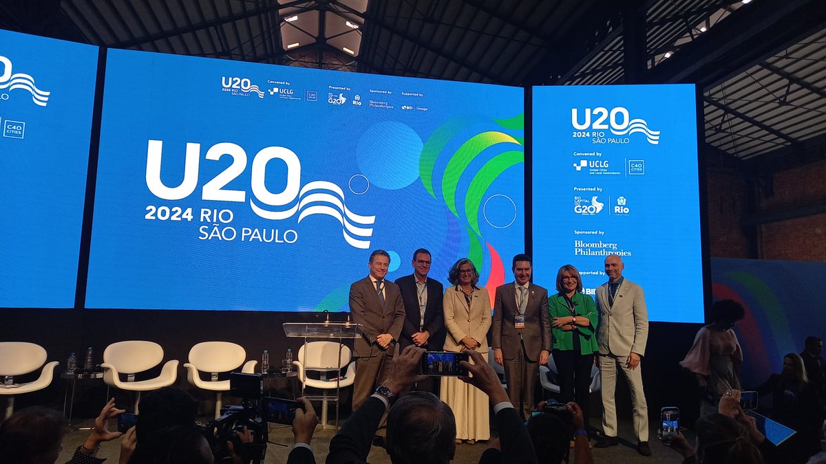 ✨Co-conveners of #U20 Rio @UCLG_org and @C40Cities recall the goals of the Summit, proposing cross-border solutions through the collective voice of united cities and through:

✅Multilevel collaboration
✅Dedicated funding
✅Influencing national governments

#Listen2Cities