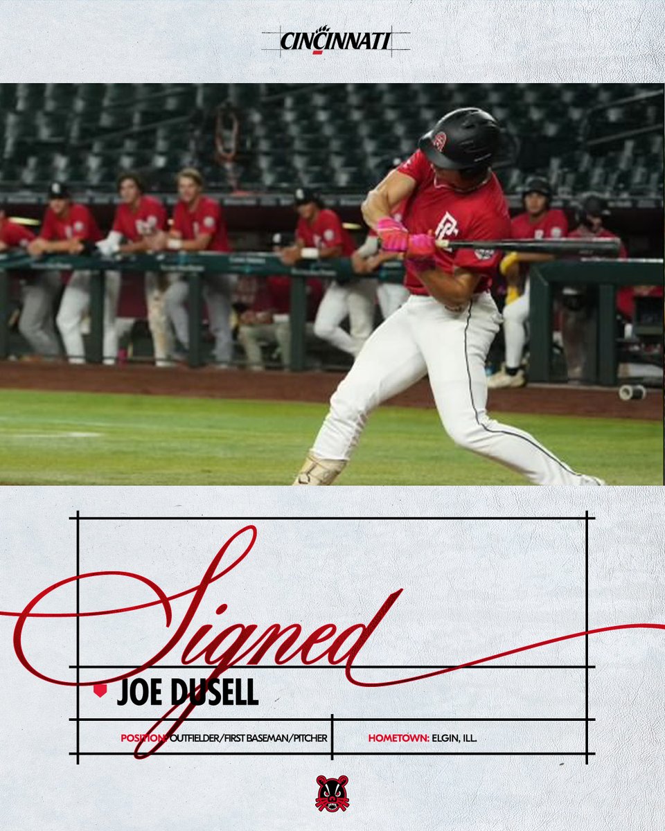 Cincinnati Baseball (@gobearcatsbase) on Twitter photo ๐๐๐ก๐๐ค๐ข๐ ๐ฉ๐ค ๐พ๐๐ฃ๐๐๐ฃ๐ฃ๐๐ฉ๐โผ๏ธ
โซ๏ธ๏ธ<a href="/dusell_joe/">Joe DuSell</a>
๐ด Outfielder/First Base/Pitcher
โซ๏ธ๏ธElgin, Ill./St. Edward Central Catholic
#Bearcats | #NSD โ๏ธ ๐๐๐ก๐๐ค๐ข๐ ๐ฉ๐ค ๐พ๐๐ฃ๐๐๐ฃ๐ฃ๐๐ฉ๐โผ๏ธ
โซ๏ธ๏ธ<a href="/dusell_joe/">Joe DuSell</a>
๐ด Outfielder/First Base/Pitcher
โซ๏ธ๏ธElgin, Ill./St. Edward Central Catholic
#Bearcats | #NSD โ๏ธ