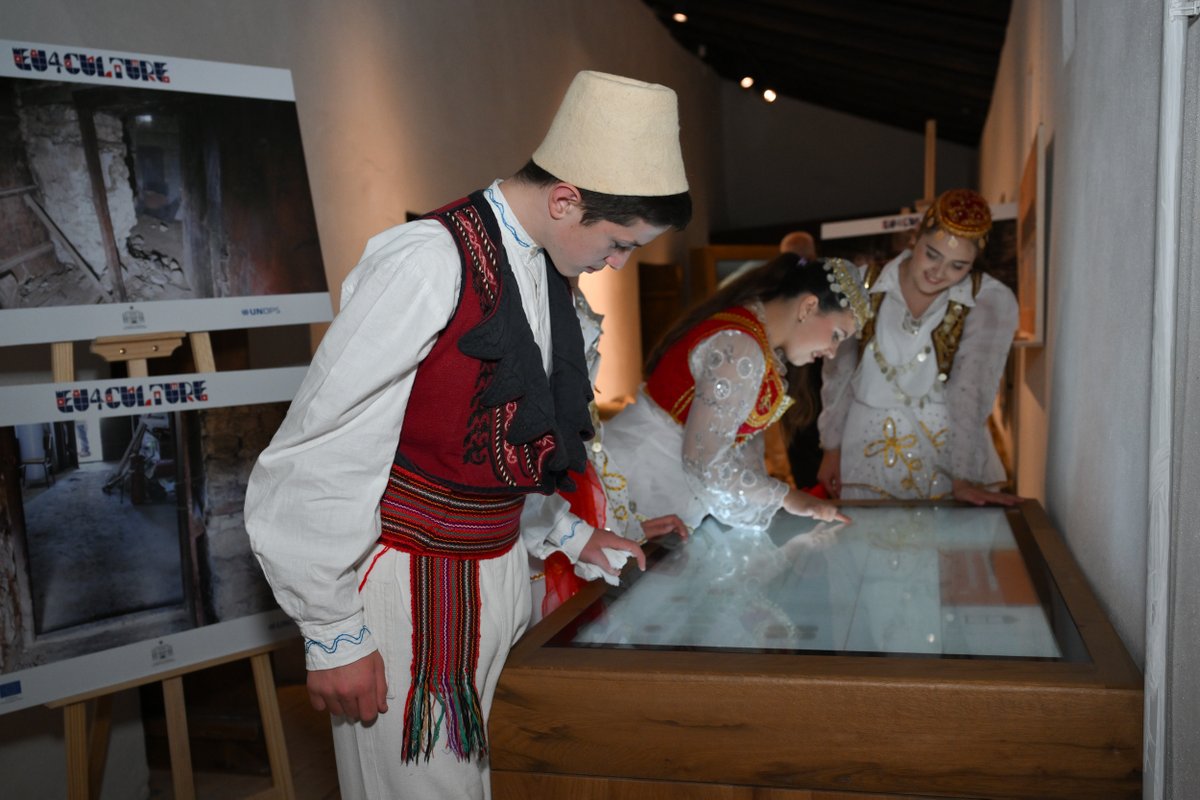 eu4culture's tweet photo. 🎉 Exciting news!
The Ethnographic Museum of Kavaja has reopened its doors following elaborate restoration and museum works conducted by the EU-funded #EU4Culture programme 🇪🇺, implemented by #UNOPS in partnership with Albania's Ministry of Economy, Culture. https://t.co/Q5JXtuOxIH