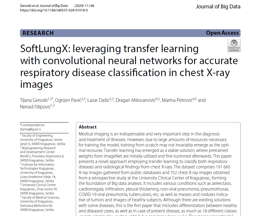 Excellent news from the SoftLungX Project!

👉 journalofbigdata.springeropen.com/articles/10.11…

Congratulations on the publication!

#ai #healthcare #neuralnetworks #Xray #disease