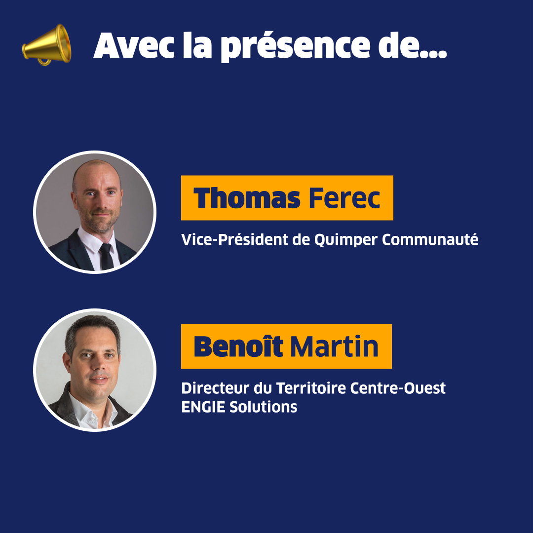 🤝 Quatrième temps fort le mercredi 20 novembre à 15h15, sur le stand <a href="/ENGIEgroup/">ENGIE</a> pour la signature du Réseau de Chaleur Urbain (RCU) de Quimper (29) en présence de <a href="/thomasferec/">thomasferec</a>  et Benoît Martin . Plus d'informations et inscriptions 👇salondesmaires.com