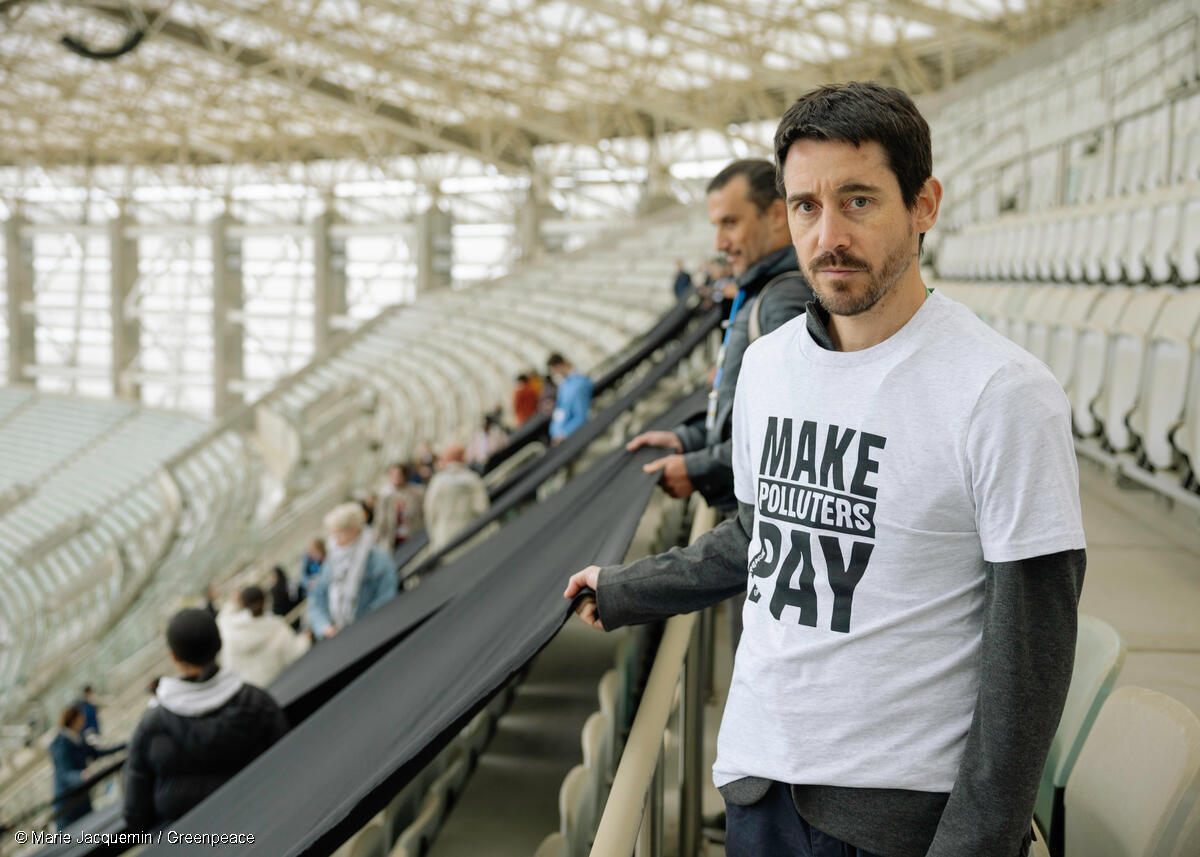 Greenpeace's tweet photo. Today on Finance Day at #COP29, climate activists from around the world came together in Baku to send a powerful message to world leaders: PAY UP!

Leaders must answer this urgent call and ensure a safe and fair future for all.

📸: Bianka Csenki https://t.co/MBnzCdxLPr
