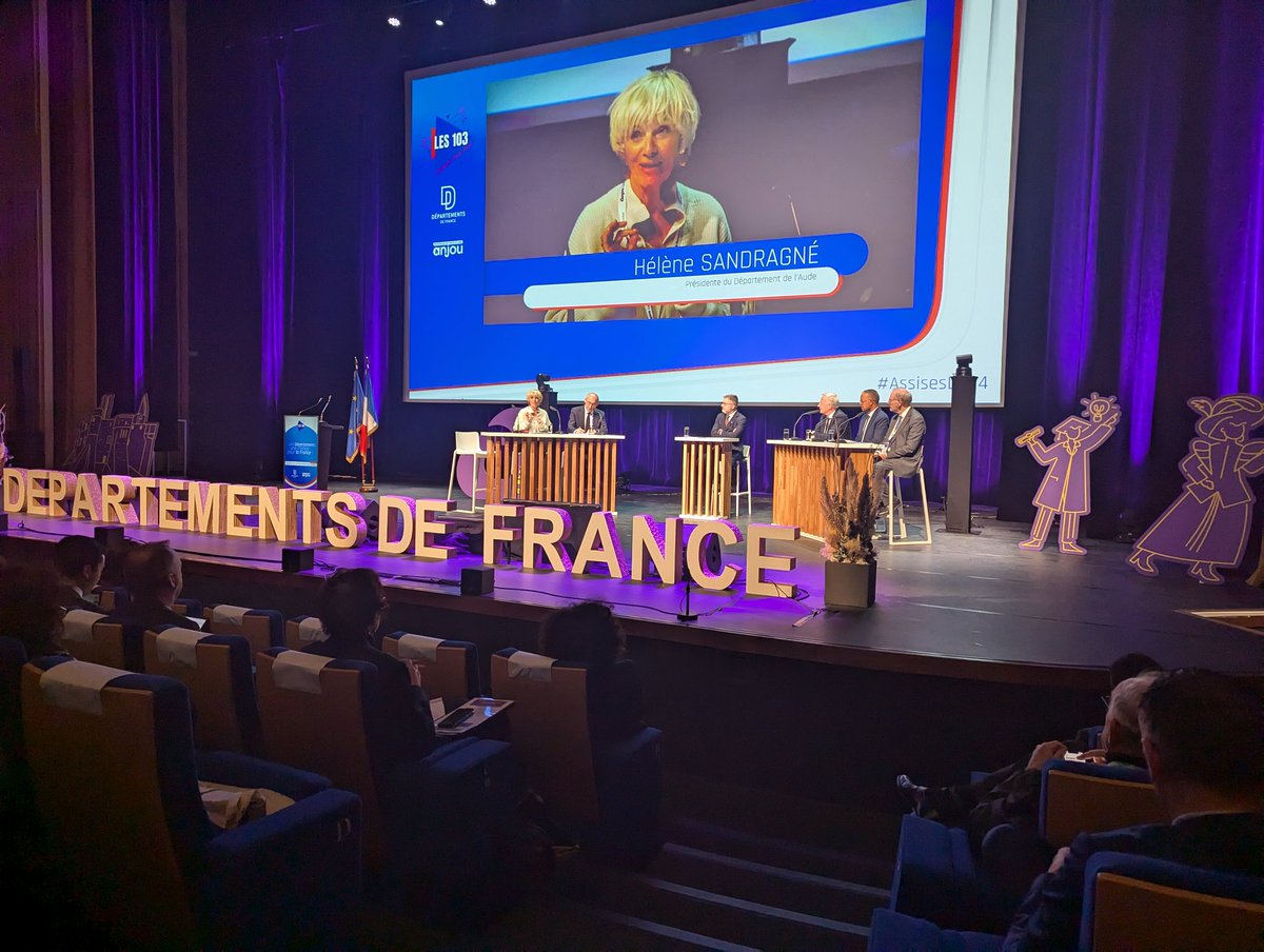 President Sandragné of the Département de l'Aude, <a href="/Partenalia/">Partenalia</a> member, highlighting the pivotal role of French Local Intermediate Authorities in providing assistance to the elderly so that they are able to live in their homes for as long as possible.
#Assisesdf24