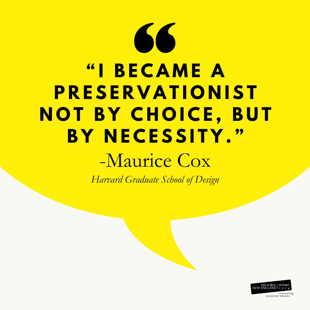 Live from the Summit stage: Maurice Cox, Professor of Urban Planning and Design at @harvardgsd, shares a glimpse into how his Brooklyn childhood led to a life dedicated to preservation.
•
#HNESummit #HistoricNewEngland #Portland #Maine #preservation