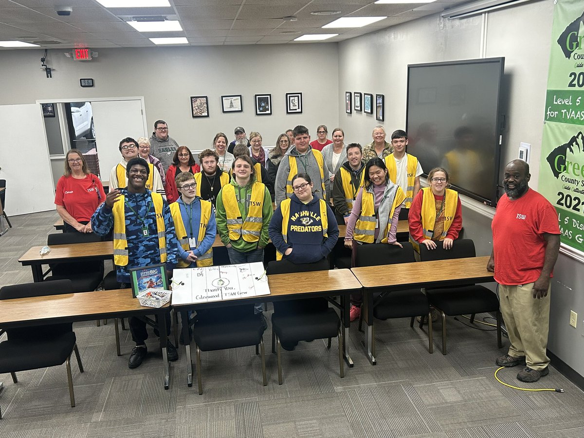 Glenwood Educational Center and our TSW crew celebrated our Director Of Schools this morning! Thank you Mr. McLain for all you do for our students, staff, and community! <a href="/Mclaind14/">David McLain</a> <a href="/GreeneCoSch/">Greene Co TN Schools</a> #utrust