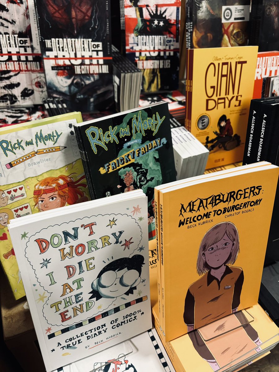 DanielleTute's tweet photo. We’re just getting set up for the @OKComics signing that starts at 4pm! 

Featuring #MartinSimmonds, @JohnJPearson, @badmachinery, #AdamAllsuchBoardman @FlyingEyeBooks, and @beckkubrick!

Pop in and get some excellent comics signed by excellent people! https://t.co/4DRLd7B9rM