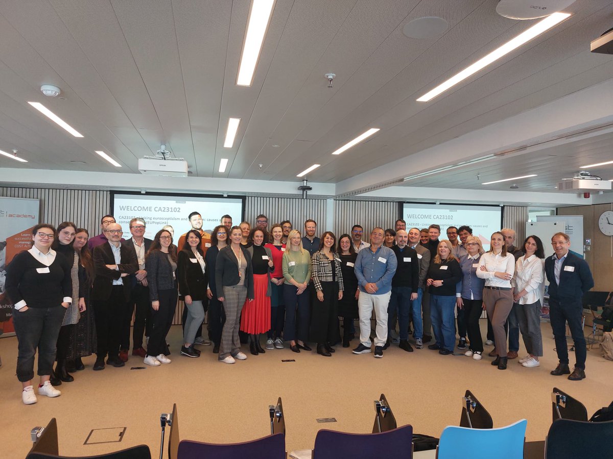 DataPopEU (@datapopeu) on Twitter photo We are delighted to announce that our research project on euroscepticism and populism, funded by <a href="/ELIDEK_HFRI/">Hellenic Foundation for Research & Innovation-HFRI</a> and led by <a href="/andreadis_i/">Ioannis Andreadis</a> at <a href="/Auth_University/">Αριστοτέλειο Πανεπιστήμιο Θεσσαλονίκης</a> (2019-2022), with the support of <a href="/ECPR/">European Consortium for Political Research</a> and the <a href="/ECPR_povb/">ECPR_POVB</a>, has transformed into the COST Action EUPopLink. We are delighted to announce that our research project on euroscepticism and populism, funded by <a href="/ELIDEK_HFRI/">Hellenic Foundation for Research & Innovation-HFRI</a> and led by <a href="/andreadis_i/">Ioannis Andreadis</a> at <a href="/Auth_University/">Αριστοτέλειο Πανεπιστήμιο Θεσσαλονίκης</a> (2019-2022), with the support of <a href="/ECPR/">European Consortium for Political Research</a> and the <a href="/ECPR_povb/">ECPR_POVB</a>, has transformed into the COST Action EUPopLink.
