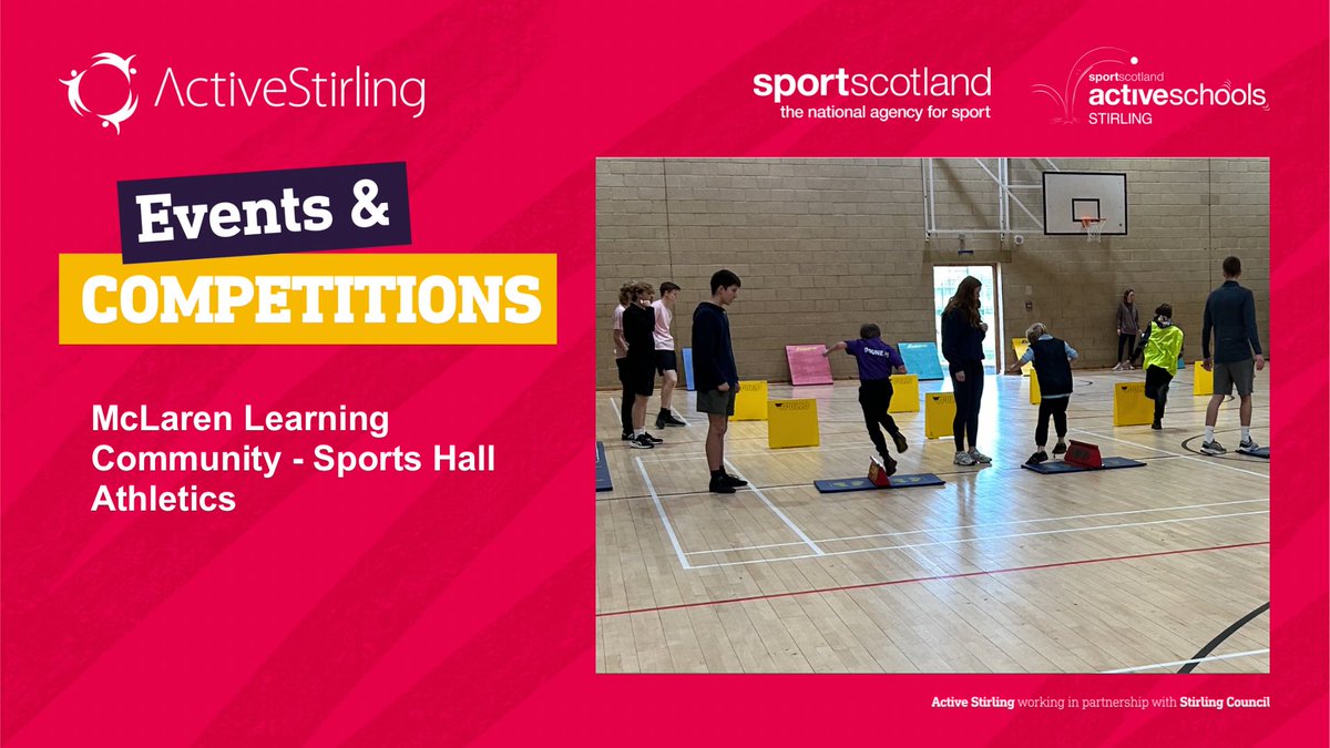 Thank you to <a href="/McLarenHSPE/">McLarenHSPE 🏳️‍🌈</a> for running today’s Sports Hall Athletics Finals. Well done to all 11 schools for taking part! Congrats <a href="/ThornhillPS1/">Thornhill Primary 📝</a> <a href="/Kininmps/">KIM Primary</a> <a href="/DeanstonPS/">DeanstonPS 🏞️💛🥃</a>