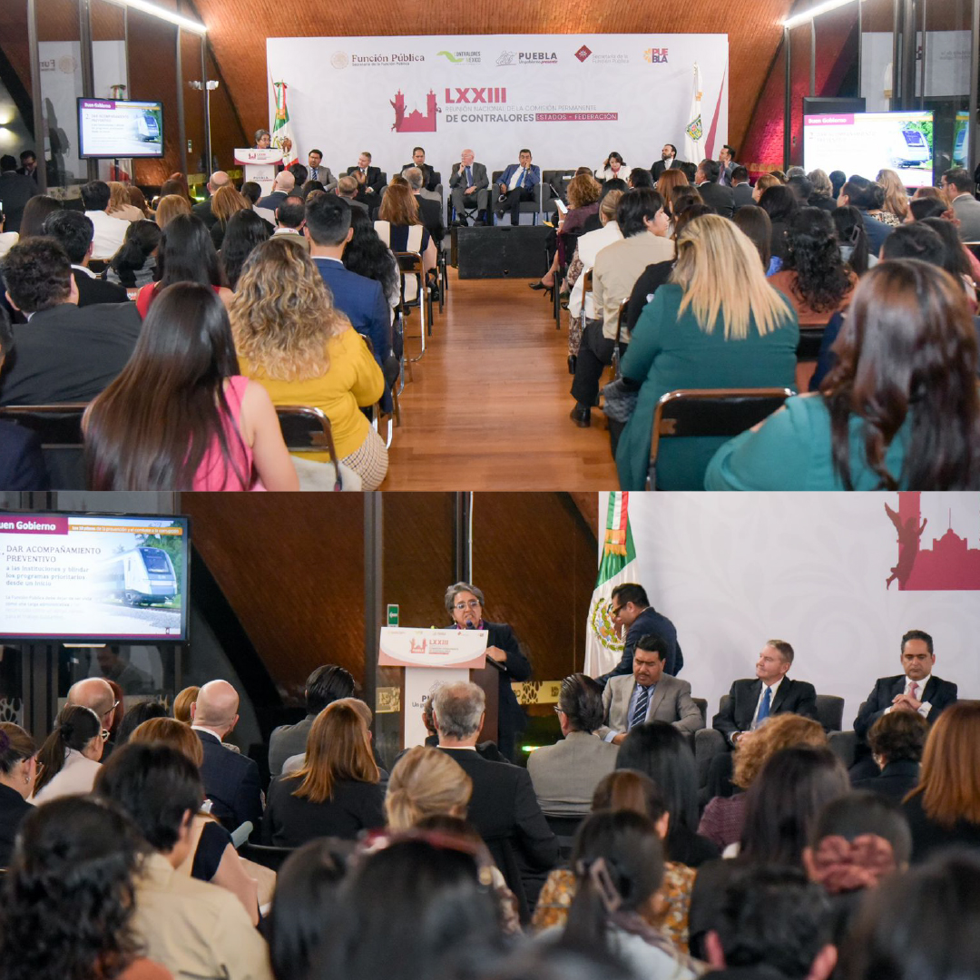 ContraloriasMX's tweet photo. Se inaugura en Puebla, Puebla, la LXXIII Reunión Nacional de la CPCE-F #ContraloresMx 💼🇲🇽 para abordar avances en fiscalización y gestión pública.   🌟✨  #somoscpcef #contraloresmxtrabajando https://t.co/BJSpo30uEx